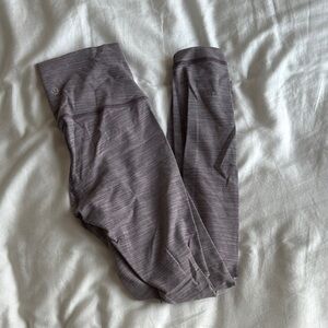 LULULEMON purple striped leggings
